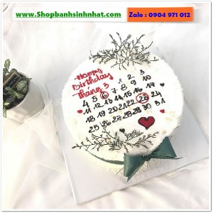 Bánh Sinh Nhật Cuốn Lịch - CL146